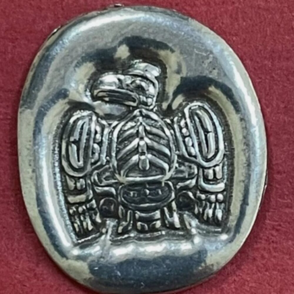 Pocket Spirit Coin Eagle ~ Intention art by Haida artist Corey Bulpitt Lead-free